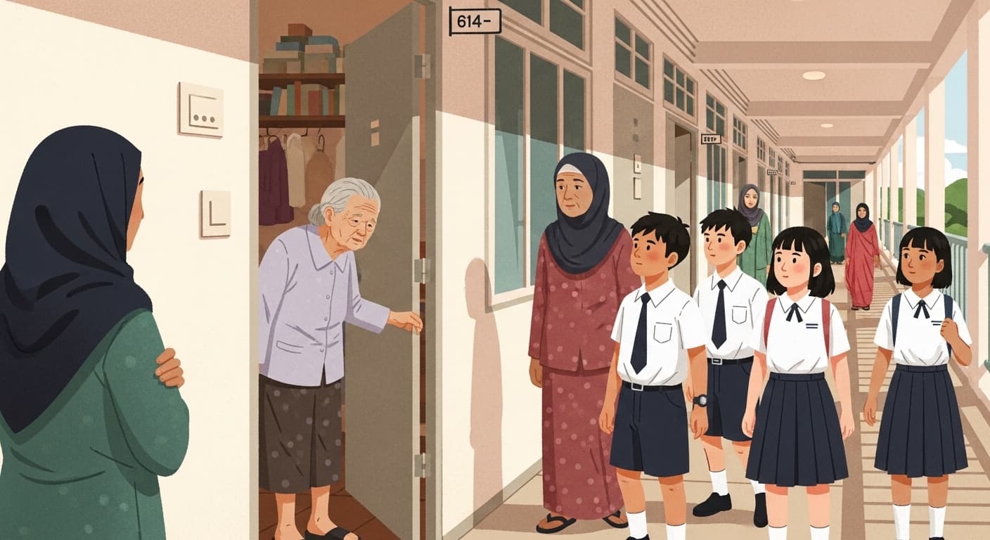 Storyboard scene: Neighbours Helping Each Other