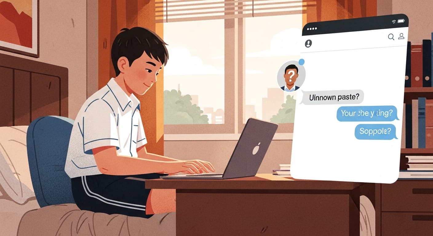 Storyboard scene: Online Safety