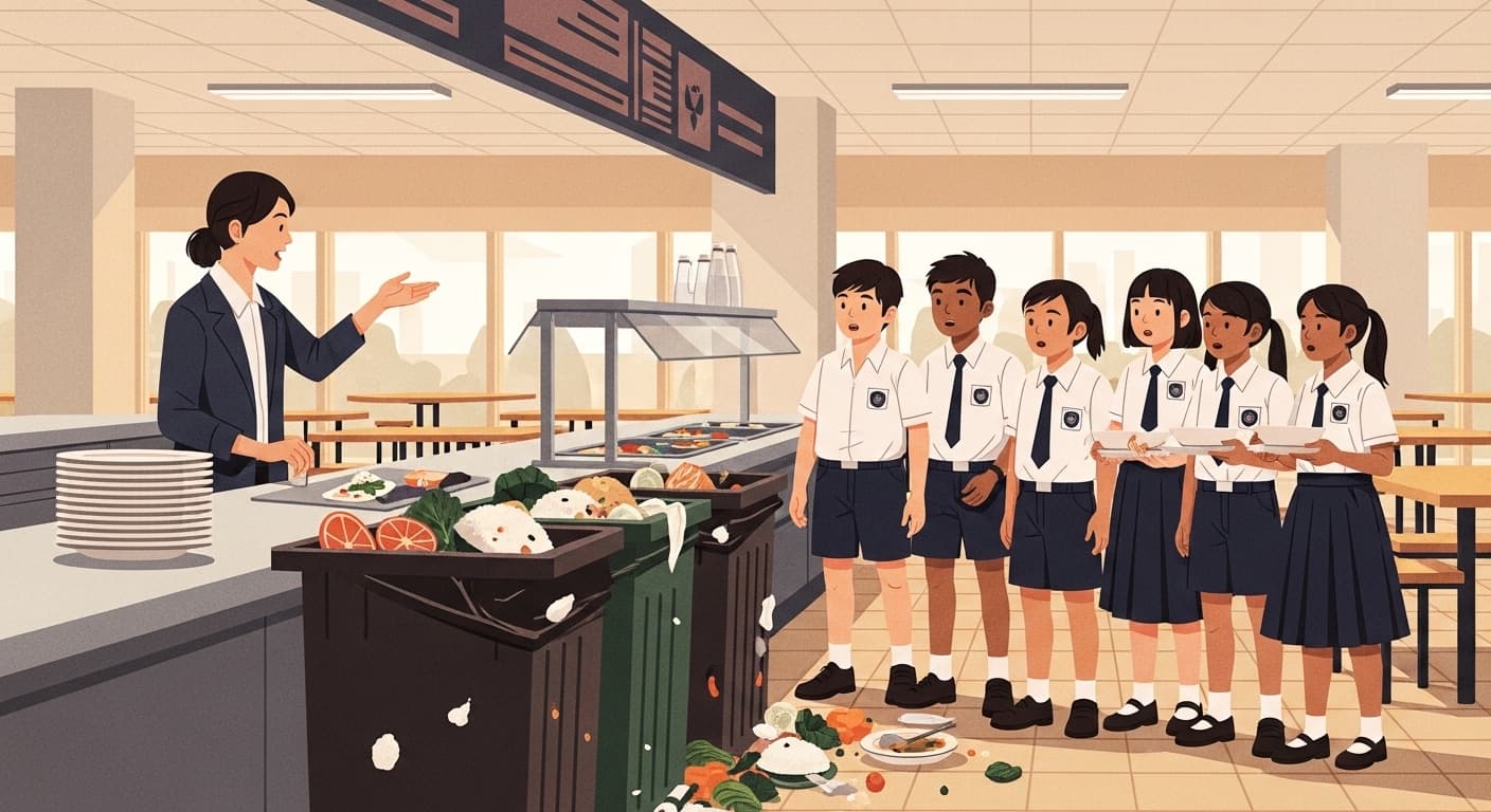 Storyboard scene: Reducing Waste