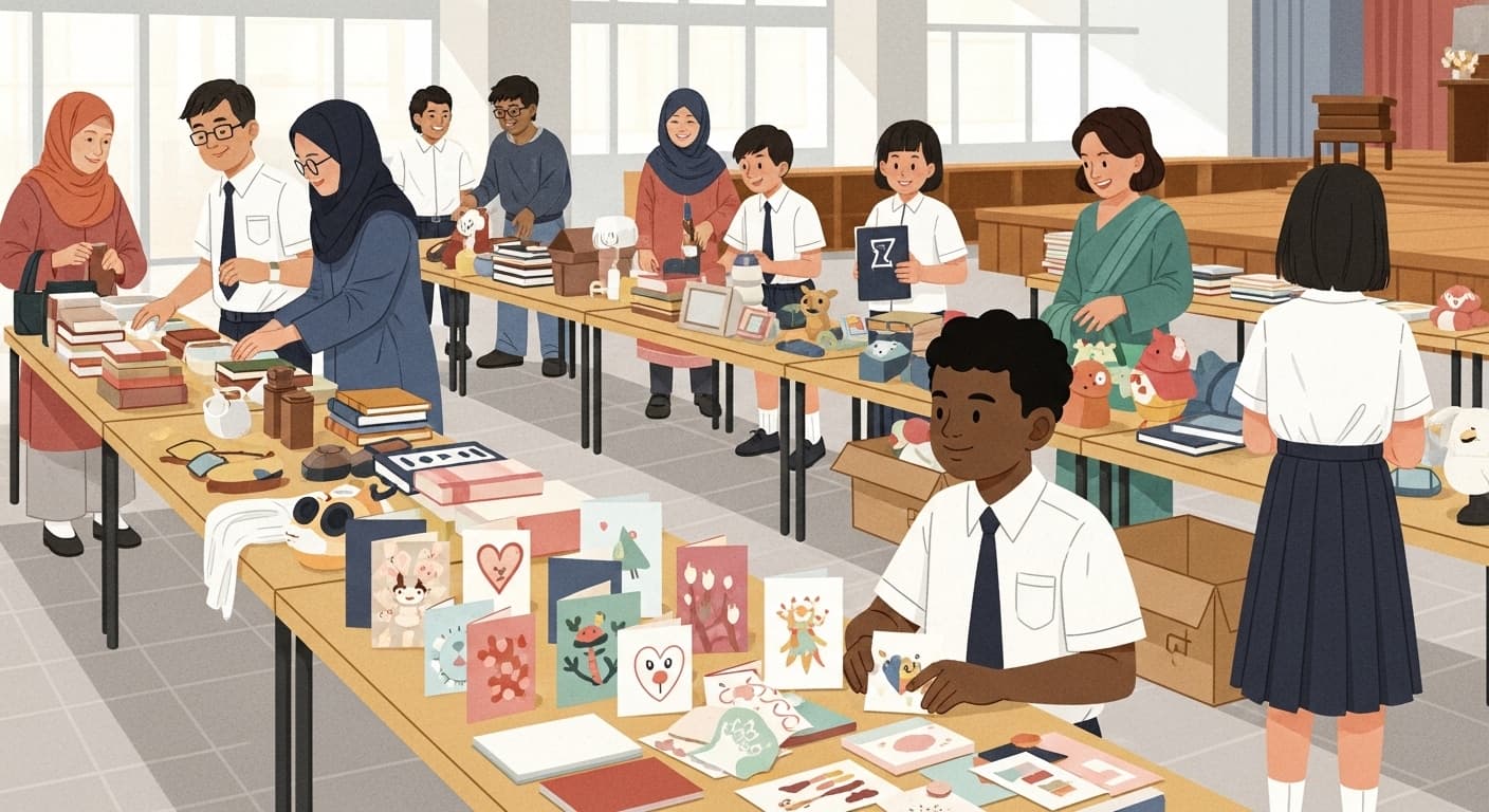 Storyboard scene: Charity Sale