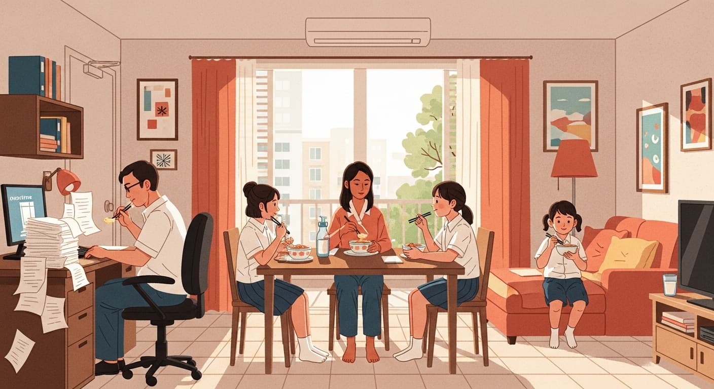 Storyboard scene: Family Dinner