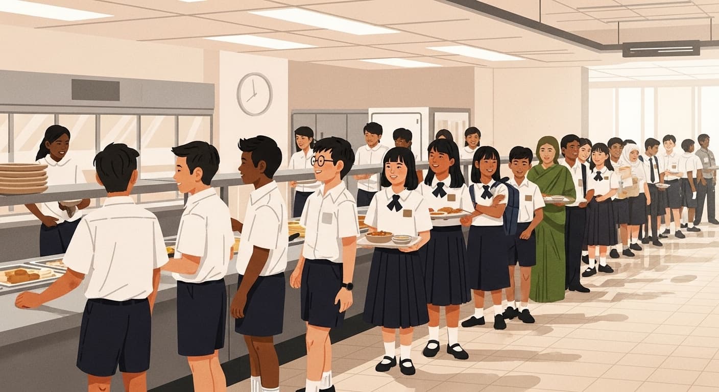 Storyboard scene: Queuing Manners